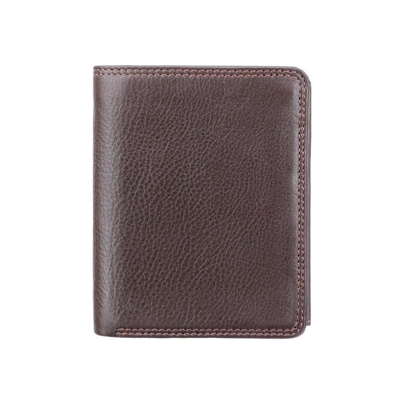 Visconti Heritage-11 Soft Thin Leather Quad Fold Wallets (Brown) - Image 2